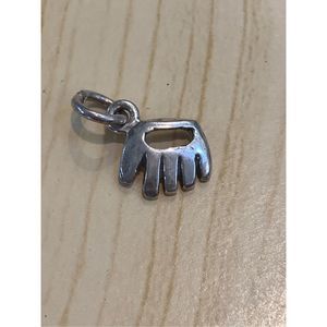 .925 Baseball Mitt Sterling Silver Jewelry Charm #sports #baseball